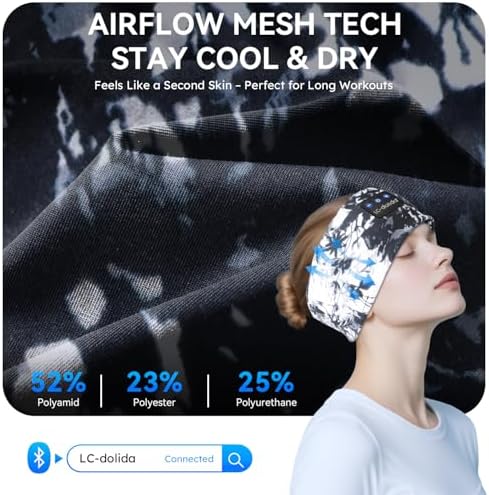 Bluetooth Sleep Headphones with Integrated Sleep Mask – Ultimate Wireless Earbuds for Peaceful Nights and Active Days | Perfect for Travel, Meditation, and Workouts – Superior Comfort and Sound Quality for Insomnia Relief and Focused Relaxation