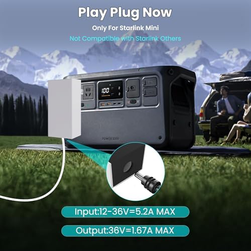 Reliable 60 W OEM Power Supply Adapter for Starlink Mini Dish – Global 110-240 V Input with 30 V/2 A Output – Compact Charger for Seamless Internet Access at Home, Office, and Travel – Essential Accessory for Enhanced Connectivity and Performance