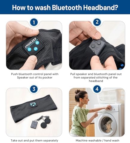 Ultimate Bluetooth Sleep Headband with Ultra-Thin Speakers | Dual Playback Modes for Wired & Wireless Use | Ergonomically Designed for Side Sleepers | Luxurious Comfort for Restful Nights | Ideal Gift for Enhanced Sleep and Relaxation