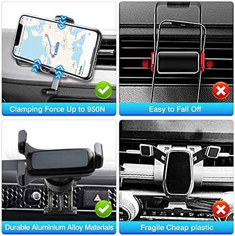 Universal Car Phone Holder for Nissan Rogue (2014-2020), Rogue Sport (2017-2023) & Murano (2015-2023) – Premium Dashboard & Air Vent Mount Stand for Secure Device Positioning and Enhanced Driving Experience