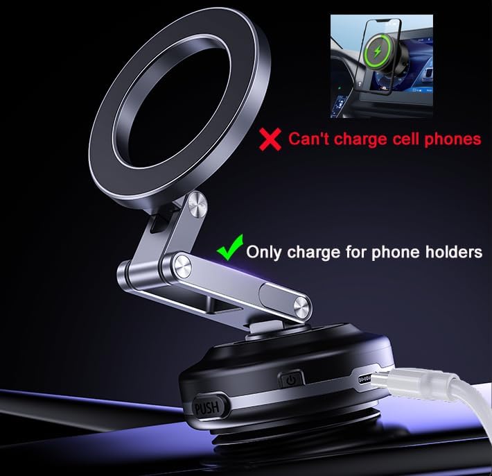 Transform your driving experience with our Advanced Electric Vacuum Magnetic Phone Holder – a 360° Adjustable Suction Cup Mount for All Smartphones. Engineered for maximum safety and efficiency, this innovative car accessory ensures your device is securely accessible while you keep your eyes on the road. Featuring a robust vacuum magnetic grip that withstands even the bumpiest rides, this universal smartphone car holder is compatible with all models. Enjoy effortless installation with its user-friendly one-touch release mechanism. Elevate your connectivity with this sleek and durable phone stand, designed to enhance your driving journey by facilitating easy access to navigation, music, and calls. Ideal for those who prioritize both functionality and style, this mount is a must-have addition to your vehicle’s interior. Optimize your driving experience today with this essential smartphone accessory that seamlessly combines practicality and cutting-edge technology.