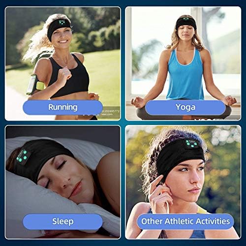 Fulext Bluetooth Sleep Headphones Headband – Ultimate Comfort for Side Sleepers, Thin HD Stereo Sound Quality – Ideal for Insomnia Relief and Travel Convenience – Perfect Gift for Men and Women – Enhanced Compatibility, Long-Lasting Battery Life for All Night Relaxation