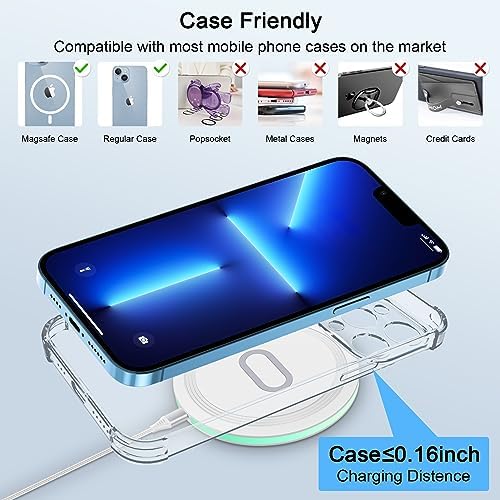 15 W Fast Wireless Charger Pad for Google Pixel 9 & Samsung Galaxy S25 | Universal Compatibility & Rapid Power Boost | Sleek Anti-Slip Design for Home & Office | Essential Wireless Charging Station for Modern Devices