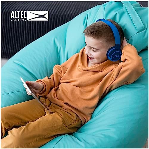 Kid-Safe Wireless Bluetooth Headphones by Altec Lansing – Exceptional Audio for Young Listeners with Volume Limiting Technology – Compact, Foldable Design Perfect for Travel and Everyday Adventures – Compatible with All Devices for Versatile Enjoyment