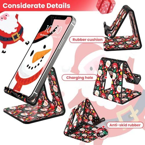 Crpich Acrylic Cell Phone Stand, Portable Phone Holder, Clear Phone Stand for Desk, Compatible with Phone16 15 14 13 12 Pro Max 11 Xr Plus SE, Switch, Android Smartphone, Pad, Desk Accessories, 2 Pack – Enhanced Compatibility and Speed
