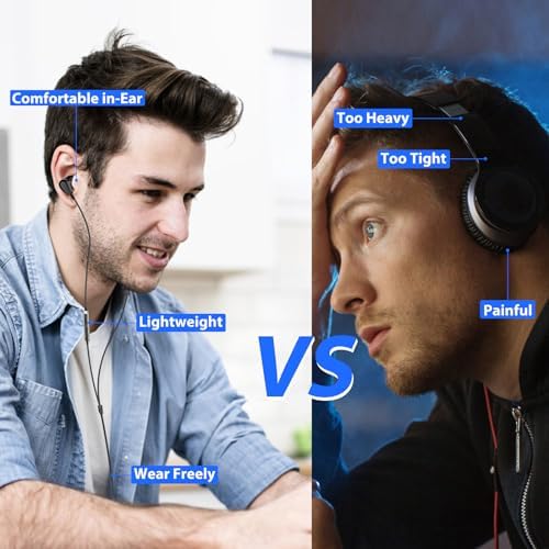 High-Fidelity USB C Headphones for Samsung Galaxy S25 S24 S23 S22 Ultra, i Phone 15 & 16 Pro Max – Premium Wired Type C Earbuds with Built-In Microphone and Volume Control for Crystal-Clear Calls and Immersive Sound Quality – Ideal for Galaxy Z Flip 3, One Plus, and Daily Use