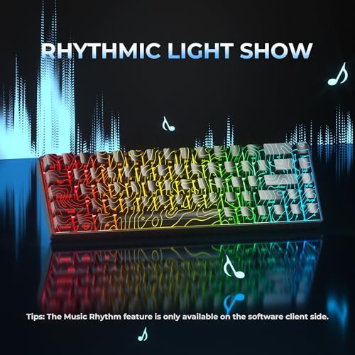 XXV K98 Wireless Gaming Keyboard – Retro Cherry Profile Custom Keycaps, RGB Backlit with Gasket-Structure Design, Hot-Swap Mechanical Comfort for Ultimate Win/Mac Compatibility & Enhanced Gaming Performance