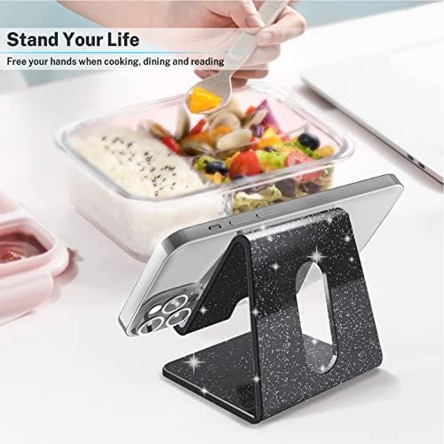 Crpich Acrylic Cell Phone Stand, Portable Phone Holder, Clear Phone Stand for Desk, Compatible with Phone16 15 14 13 12 Pro Max 11 Xr Plus SE, Switch, Android Smartphone, Pad, Desk Accessories, 2 Pack – Enhanced Compatibility and Speed