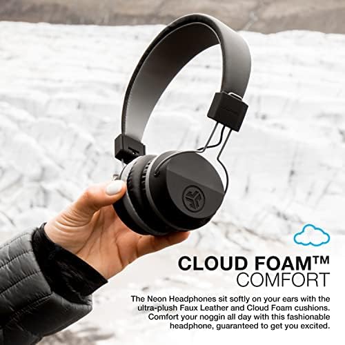 Discover the JLab Neon Folding On-Ear Headphones in Black – Your Ultimate Audio Companion for Travel and Daily Use | Lightweight Design with Tangle-Free Cord for Effortless Portability | Advanced Noise Isolation Technology for Uninterrupted Listening | Powered by 40 mm Neodymium Drivers for Rich, Crystal-Clear Sound | Ergonomic Fit with Plush Cushions for Extended Comfort | Perfect for Music Lovers, Commuters, and Home Relaxation