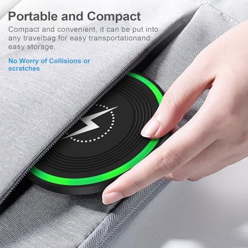 Fast 15 W Wireless Charging Pad for Android Phones – Premium Charger Station Compatible with Motorola Moto G Razr Ultra, Moto G Stylus/Power 5 G (2024/2025), Moto Edge, and Samsung Galaxy S25, Z Flip 6/7, Z Fold 7 – Sleek, Safe, and Portable Design for Effortless Charging Convenience