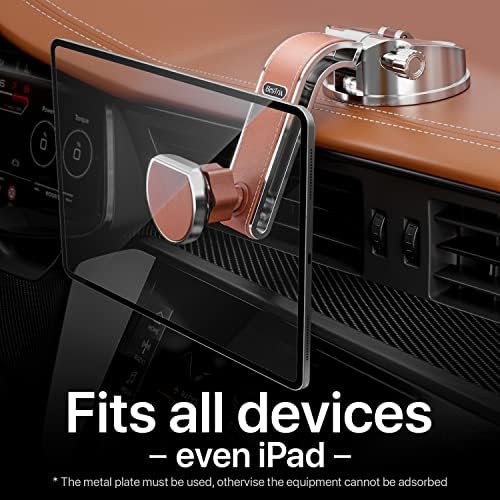 Bestrix Universal Magnetic Phone Holder for Cars – Advanced Suction & Secure Grip for All Smartphones up to 6.7″ – Effortless Installation in Seconds, Perfect for Safe Navigation & Hands-Free Use (Black)