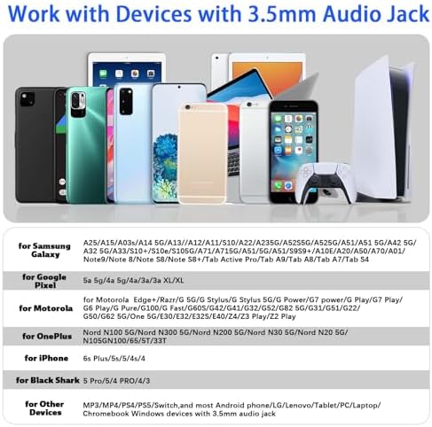 Active Lifestyle Wired Over-Ear Earbuds with 3.5 mm Jack – Premium Noise Cancelling Headphones for Supreme Audio Clarity and Comfort During Workouts, Running, and Daily Activities