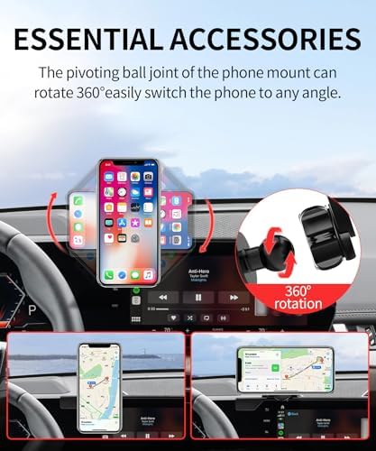 Premium Car Phone Holder for 2023-2025 BMW X1 & X2 – 10.7-Inch Screen Mount with 360° Flexibility, Secure Clip Design, Mag Safe Compatibility, No Air Vent Blockage – Elevate Your Driving Experience with Hands-Free Navigation & Connectivity