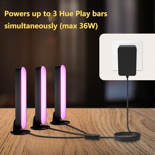 High-Efficiency 24 V Power Adapter for Philips Hue Play Light Bar – Ultimate Smart Home Energy Solution with Multi-Splitter Compatibility and Reliable LED Performance Enhancement