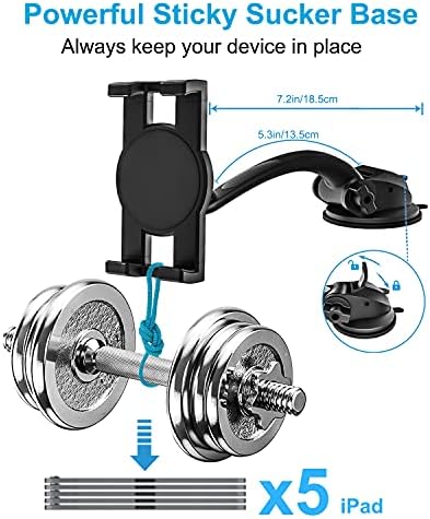 Transform Your Vehicle’s Interior with the woleyi Universal Car Dashboard Tablet Mount – Premium Sticky Gel Suction Cup Holder for i Pad Pro/Air/Mini, Galaxy Tabs, Fire HD, and More – Effortless Installation, 360-Degree Rotation, and Unmatched Device Compatibility for Safer Navigation and On-the-Go Entertainment