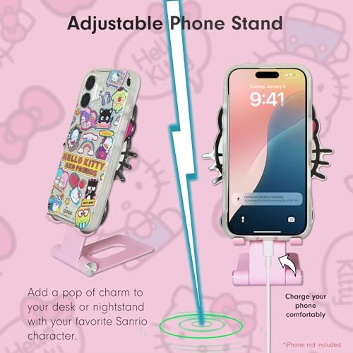 Sonix x Sanrio Character Phone Stand | Adjustable Cell Phone Holder, Desk Stand, Dock | Hello Kitty Classic – Enhanced Compatibility and Speed