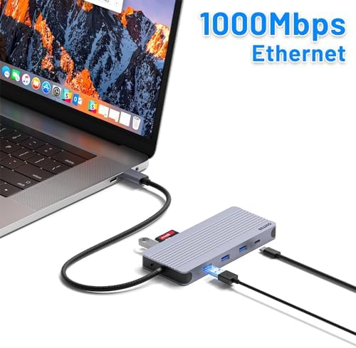 Revolutionary 8-in-1 USB-C Hub with M.2 NVMe/SATA SSD Enclosure – Experience Blazing 10 Gbps Data Transfer, Crystal-Clear 4 K HDMI Output, and Robust 100 W Power Delivery – Ultimate Connectivity Solution for XPS Users and Tech Savvy Professionals
