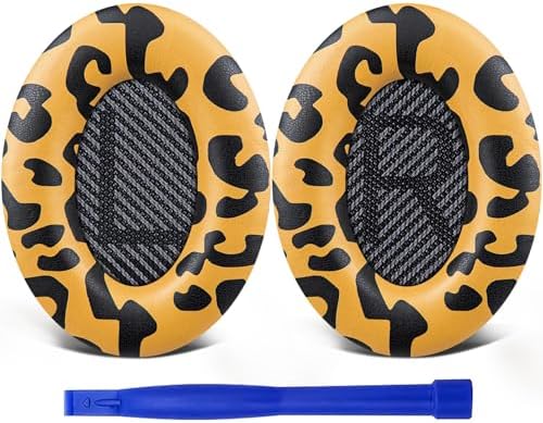 Ultimate Comfort Earpads for Bose QC35 & QC35 II – Luxurious Leather Design with Superior Noise Isolation Foam and Enhanced Thickness for Optimal Listening – Stylish Grey Replacement Cushions to Revitalize Your Headphones