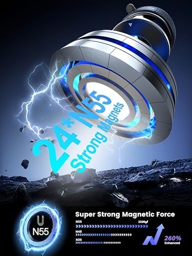 Enhanced 360° Magnetic Phone Holder for Cars & More – Versatile Hands-Free Suction Cup Mount for i Phone 16 Pro Max and Android Devices – Secure Magnetic Grip for Optimal Viewing Anywhere – Perfect for Gym, Shower, and Mirrors – Effortless Installation with Superior Compatibility and Safety