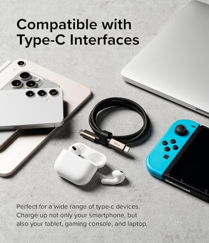 Upgrade Your Tech Game with the Ringke 6.6 FT USB C to USB C Cable – 60 W Fast Charging, Durable for i Phone 15/16, Galaxy, Pixel & More – Perfect for Home, Office & On-the-Go Data Transfer