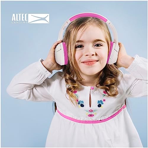 Altec Lansing Kid-Safe Wireless Headphones – Active Noise Cancellation for Children Aged 7+, 85 d B Volume Limiting, 15-Hour Battery Life, Ergonomic Foldable Design for Ultimate Comfort and Safety in Music, Movies, and Gaming
