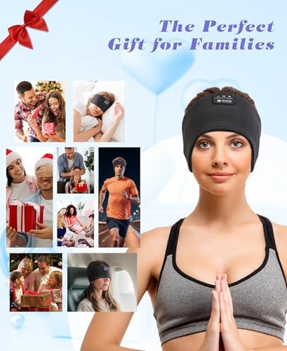 Ultimate Bluetooth 5.4 Sleep Headband Headphones – Designed for Side Sleepers, Unmatched Comfort for Active Lifestyles, Superior Sound Quality, Ergonomic Fit for Enhanced Relaxation, Ideal Tech Gift for Music and Podcast Enthusiasts
