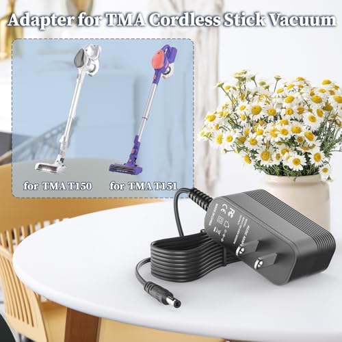 Efficient 36 V AC Charger for TMA T150 & T151 Cordless Vacuums – Fast Power Supply with Safety Features for Optimal Cleaning Performance and Universal Compatibility