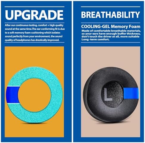 Upgrade Your Jabra REVO Headphones with TRANSTEK Premium Memory Foam Earpads – Luxurious Hybrid Velour for Ultimate Comfort, Effortless Installation, and Exceptional Sound Isolation for Audiophiles and Casual Listeners