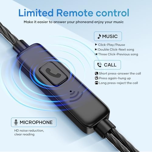 Premium Wired Earbuds with Microphone – 5 Pack of Heavy Bass In-Ear Headphones for Superior Sound Quality, Ideal for i Pad, Laptops, MP3 Players & Android Smartphones – Universal 3.5 mm Jack Compatibility, Ergonomic Design, Perfect for Music, Calls, and Video Enjoyment