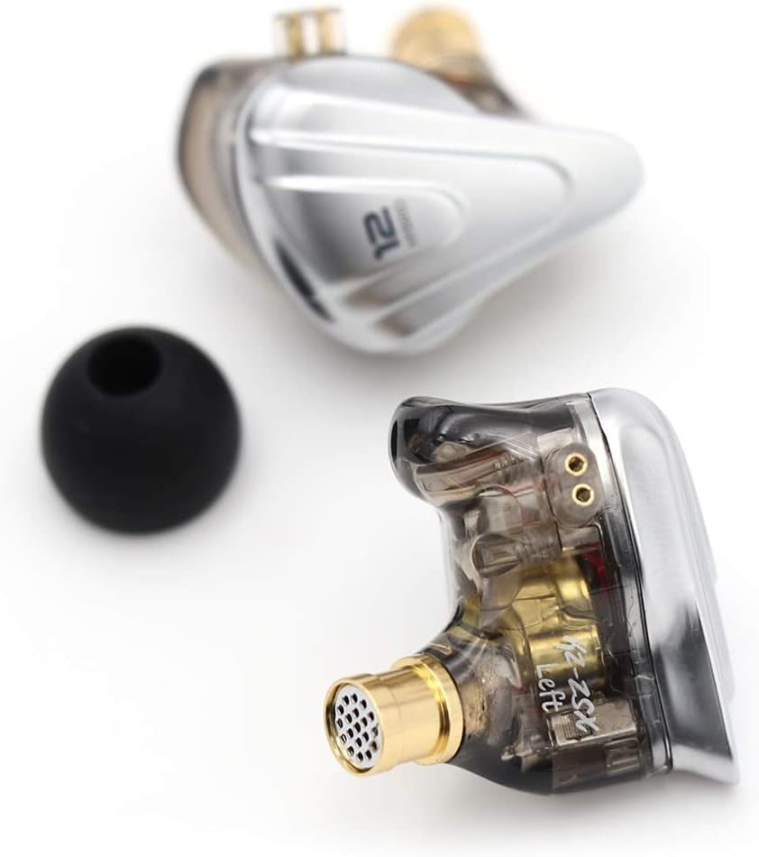 KZ ZSN Pro Hybrid In-Ear Earbud Headphones – High-Fidelity Audio with Dynamic Driver & Balanced Armature, Stylish Metal Faceplate, Detachable Cable for Custom Connectivity – Perfect for i Phone & Android Use, Ideal for Fitness & Everyday Listening (Blue, No Mic)