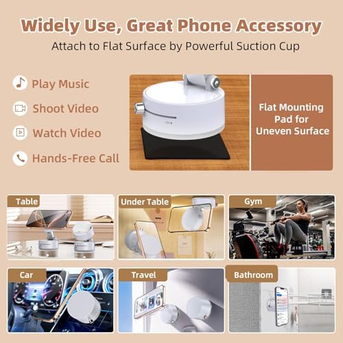 SEVENKA 360-Degree Magnetic Car Phone Holder: Universal Adjustable Mount for Hands-Free Navigation with Secure Windshield Suction – Compatible with i Phone & Samsung for Enhanced Road Safety and Optimal Viewing Angles