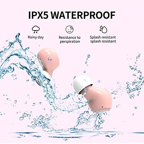 Adorable Panda-Themed Kids Wireless Earbuds – Bluetooth 5.0 with 36 Hours Playtime & IPX6 Waterproof for Active Lifestyles – 3 D Stereo Sound & Built-in Mic for Hands-Free Calling – Perfect for Children and Adults