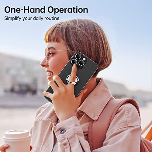 Sparkling 360° Rotation Phone Ring Holder – Bling Bling Finger Kickstand for Enhanced Grip and Stability – Premium Zinc Alloy Design for i Phone, Samsung, Pixel & All Smartphones – Secure Adhesive, Versatile Stand, and Magnetic Car Mount Compatible – Glitter Silver Finish for a Touch of Elegance