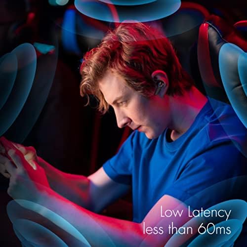 Elevate Your Sound Experience with NUU Buds B Hybrid ANC Earbuds – Cutting-Edge Bluetooth 5.2 for Seamless Connectivity, Triple Microphone Noise Cancellation for Crystal-Clear Calls, IPX4 Sweat-Resistant for Active Lifestyles, and 9-Hour Playtime in Elegant Chrome Black, Perfect for Comfort and Style