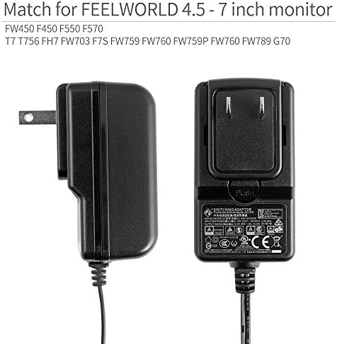 High-Efficiency 12 V 1.5 A Switching Power Supply Adapter for Feelworld Monitors – Universal 100 V-240 V AC Input for Reliable Performance and Seamless Operation in Filming Environments