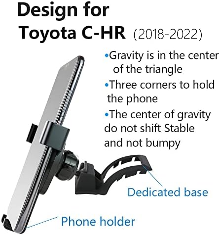 Toyota CHR C-HR Car Phone Holder (2018-2022) – Premium Auto Navigation Bracket for Enhanced Mobile Accessibility and Safety – Sleek Interior Mount for Effortless Hands-Free Operation and Optimal Viewing Angles