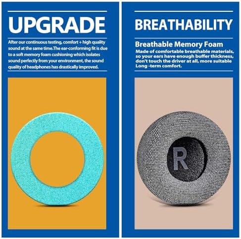 Upgrade Your Jabra REVO Headphones with TRANSTEK Premium Memory Foam Earpads – Luxurious Hybrid Velour for Ultimate Comfort, Effortless Installation, and Exceptional Sound Isolation for Audiophiles and Casual Listeners