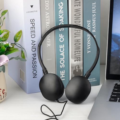 Classroom-Ready Adjustable Wired Headphones for Kids – Bulk 25-Pack Student Headsets with 3.5 mm Jack for Superior Sound Clarity – Durable, Comfortable, and Hygienic Design for Enhanced Online Learning Experience