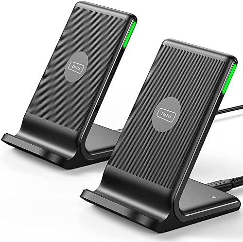 Ultimate INIU 15 W Wireless Charger – Qi-Certified Fast Charging Station with Sleep-Friendly Adaptive Light for i Phone 16/15/14/13 Pro, Samsung Galaxy S25/S24/S23, and More – Compact & Safe Power Hub for Home and Office Use