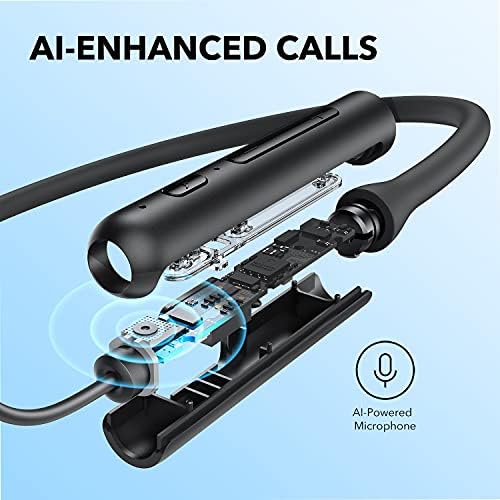 Experience Superior Sound with Soundcore by Anker Life U2 i Wireless Neckband Headphones – 10 mm Drivers, Bass Up Technology, 24-Hour Playtime, AI-Enhanced Call Clarity, Lightweight & Foldable, IPX5 Water-Resistant, Secure Fit, and Bluetooth 5 for Fast Connectivity