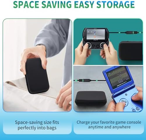 Universal Retro Gaming Power Supply Kit – Multi-Device Charging Adapter for VITA, NDSL, Wii U, PSP, GBA & More – Rapid Charge & Versatile Connectivity for Classic Game Lovers – Ultimate Power Solution for Seamless Gameplay Experience