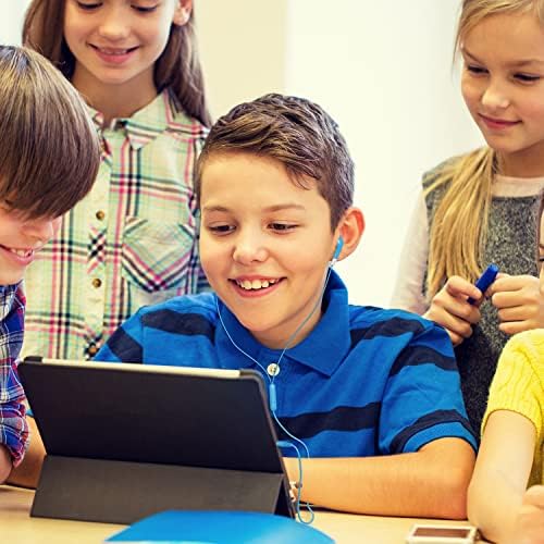 Colorful Bulk Kids Earbuds – 100 Pack Individually Packaged Classroom Earphones for Students, Libraries & Hospitals – Comfortable Fit, Enhanced Device Compatibility, Perfect for Group Learning Activities