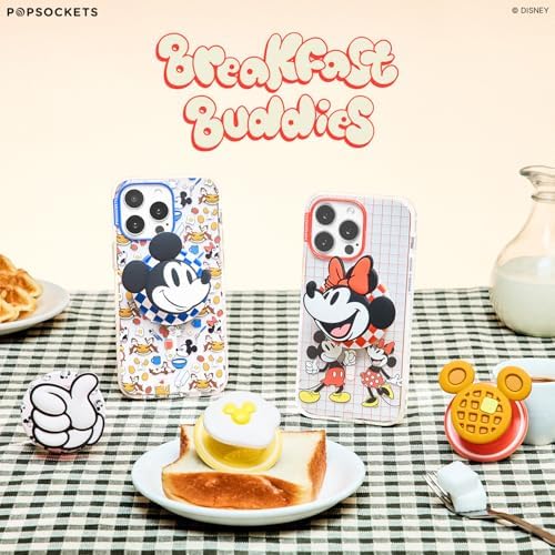 Disney Mickey Waffle Mag Safe Pop Grip – Stylish Magnetic Phone Stand with Swappable Design, Effortless Wireless Charging, Enhance Your Smartphone Experience with Fun & Functionality