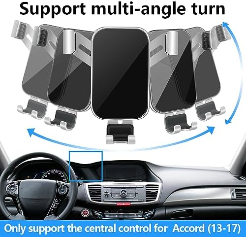 Enhanced Car Phone Holder for Honda Accord 2008-2012 – Secure Smartphone Mounting for Safe Navigation and Hands-Free Calls – Compatible with LX, LX-P, SE, EX, EX-L, and LX-S Models – Durable Vent Cradle with Adjustable Design for Optimal Convenience – Elevate Your Driving Experience with This Essential Auto Interior Accessory