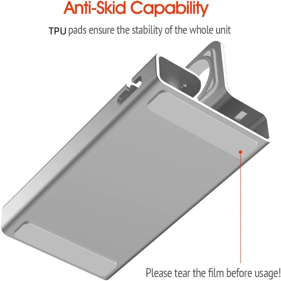 Ultimate 3-in-1 Aluminum Charging Station for i Phone, Apple Watch & Air Pods – Mag Safe Compatible Desk Stand for i Phone 15/14/13/12, Apple Watch Series 9/Ultra/8/7/SE/6/5/4/3/2, Air Pods Pro/2/1 – Streamline Your Charging Experience with Sleek Design and Enhanced Durability