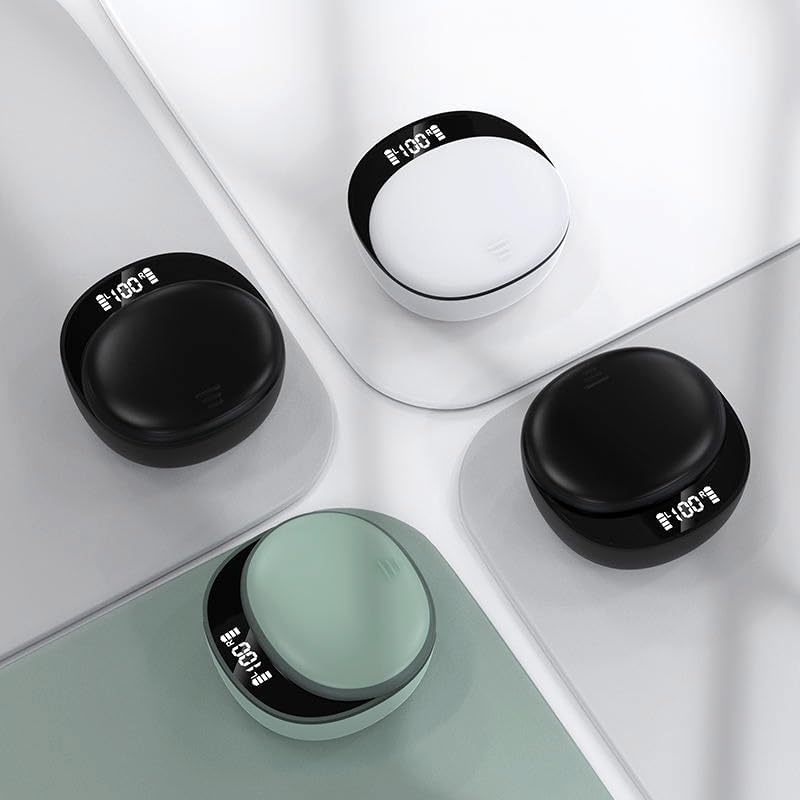 Ultra-Comfort Bluetooth 5.3 Sleep Earbuds – Discreet Mini Wireless Headphones for Side Sleepers and Active Lifestyles – Exceptional Sound Quality with Noise Isolation – Ergonomic In-Ear Design for Sleepless Nights and Workouts – Long Battery Life in Sleek White Finish