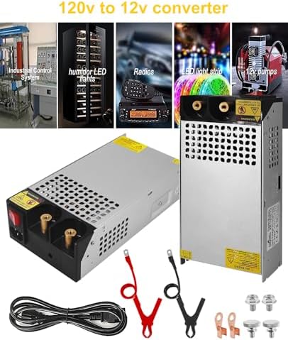 Eagwell 600 W 12 V AC to DC Power Supply Converter – High-Efficiency SMPS Adapter for RVs, LED Strips, and LCD Monitors – Reliable 50 A Output with Safety Features for Versatile Applications and Enhanced Performance