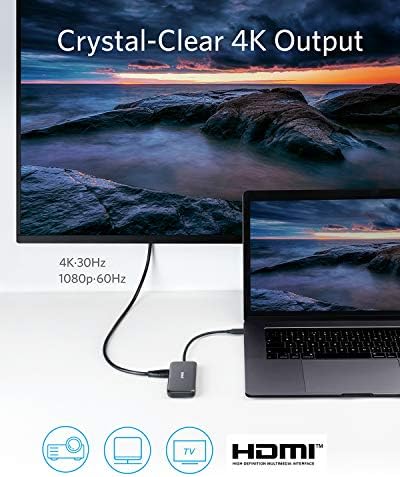 Anker 5-in-1 USB C Hub – Ultimate Power Adapter with 4 K HDMI, Dual USB 3.0 Ports, SD & micro SD Card Readers for Seamless Connectivity on Mac Book Pro, i Pad Pro, Pixelbook & More – Enhance Your Digital Experience with High-Speed Transfers and Stunning Displays