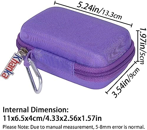 Khanka Premium Hard Shell Travel Case for Anker 3-in-1 Fast Charger & Power Banks – Shockproof, Lightweight, and Elegant Protection in Purple – Customizable Interior for Ultimate Compatibility and Organization – Perfect Accessory for On-the-Go Charging Solutions