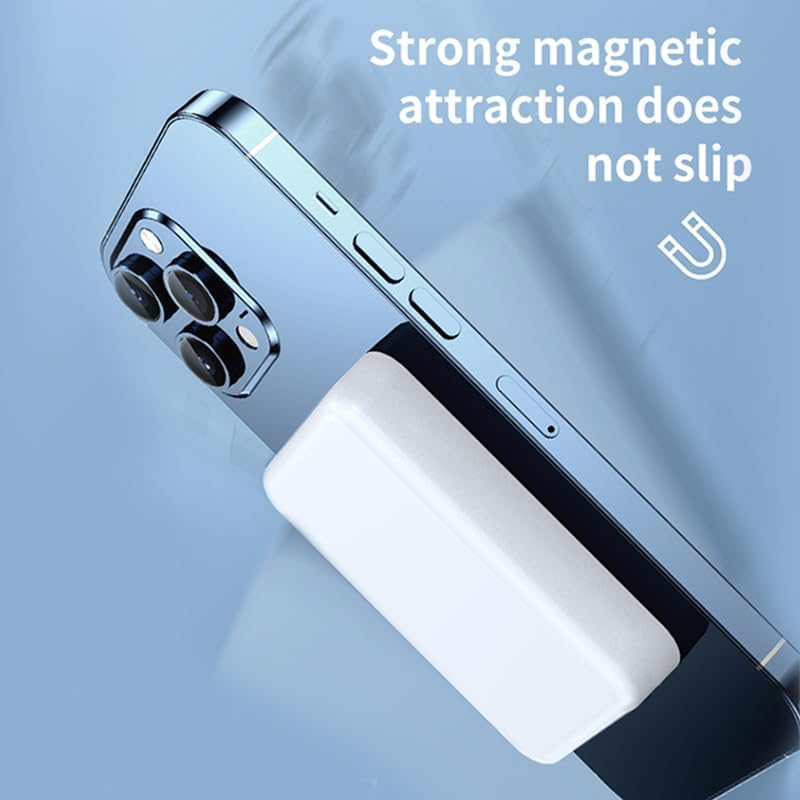 Ultimate 10,000 m Ah Wireless Power Bank for i Phone – Fast Magnetic Charging, Sleek Design, and Long-Lasting Lithium-Ion Batteries for On-the-Go Power Solutions – Compatible with i Phone 11-15 Pro Max, Lightweight & Portable for Everyday Use